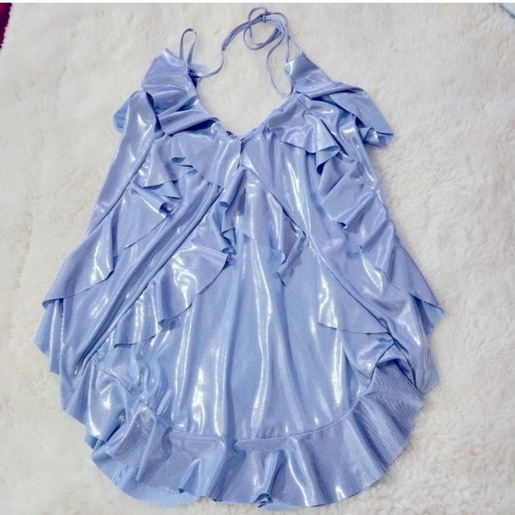 NWT Anthropologie Shine Ruffle Tank- XS - Picture 3 of 9